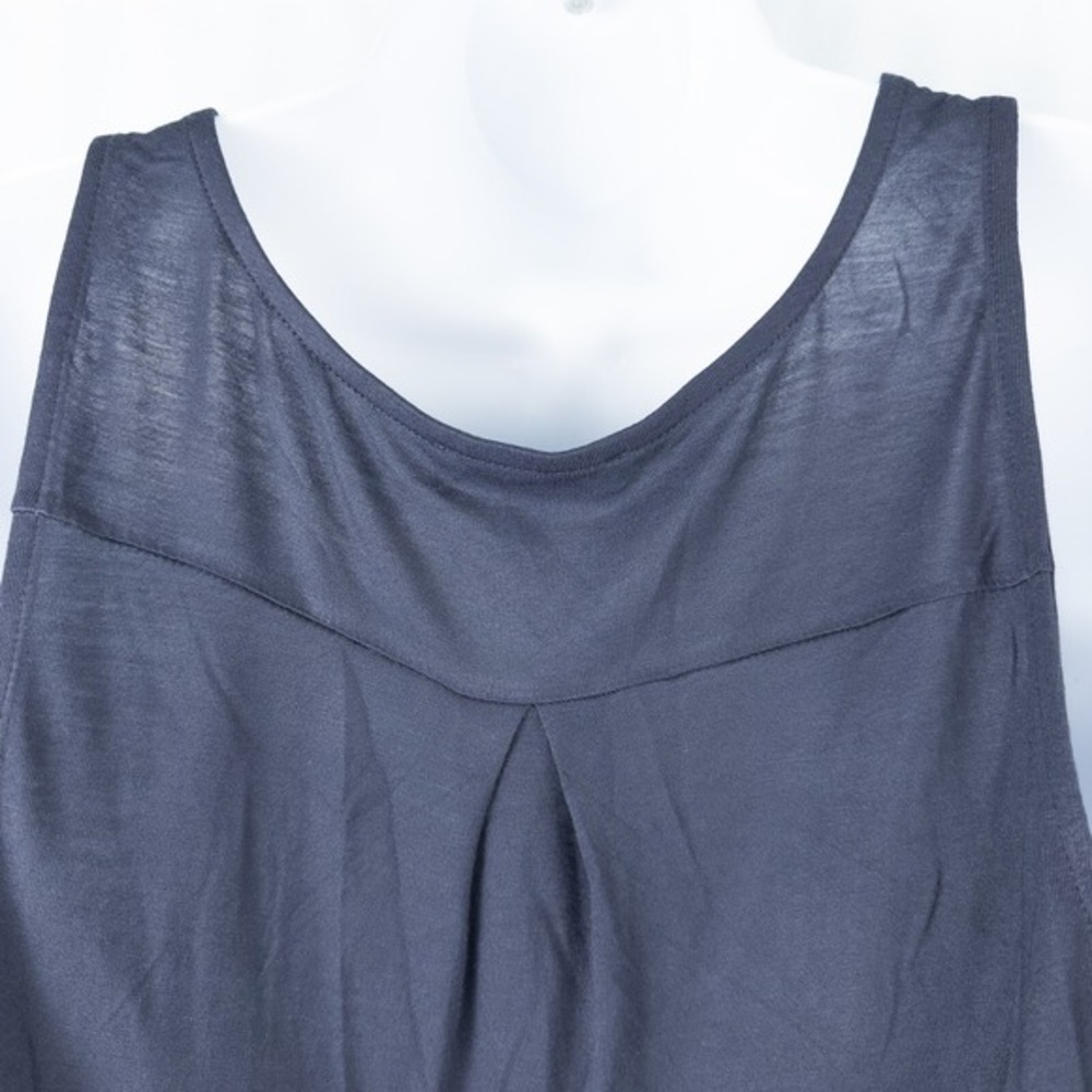 Express Striped Chiffon Front Sleeveless Blouse Womens XS Sheer Preppy Nautical - Picture 13 of 15